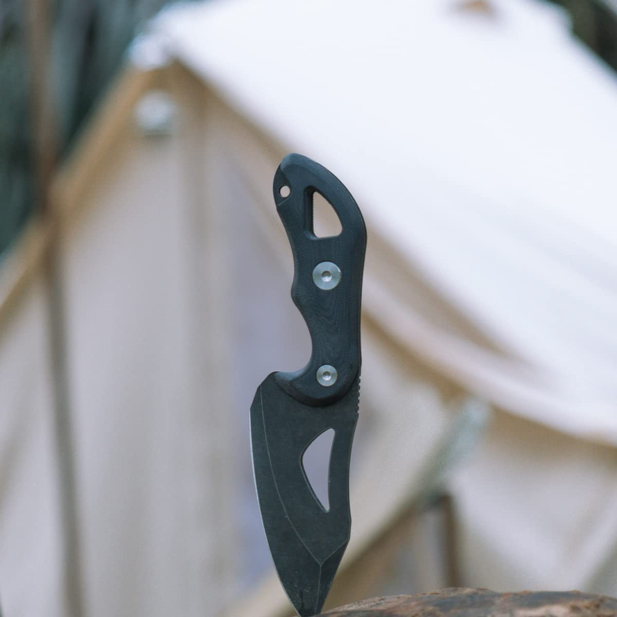 Buy Zune Lotoo Fixed Blade Camping Knife with Sheath D2 Steel Tactical