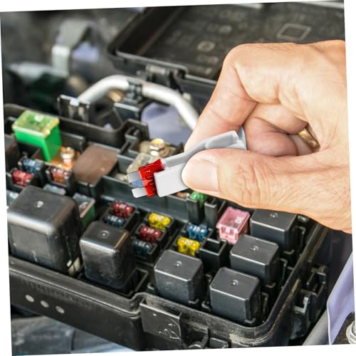 Kit de fusibles para automóvil, 1 set con probador y extractor de fusibles, estuche de almacenamiento portátil para autos, RV y camiones miniatura 7