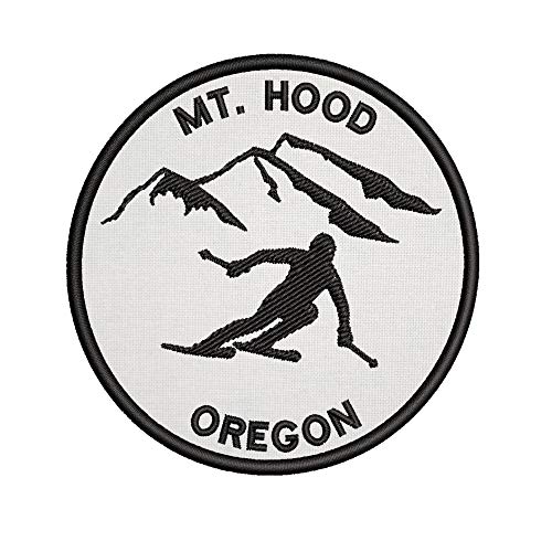 MT Hood, Oregon Skier Embroidered Premium Patch DIY Iron-on or