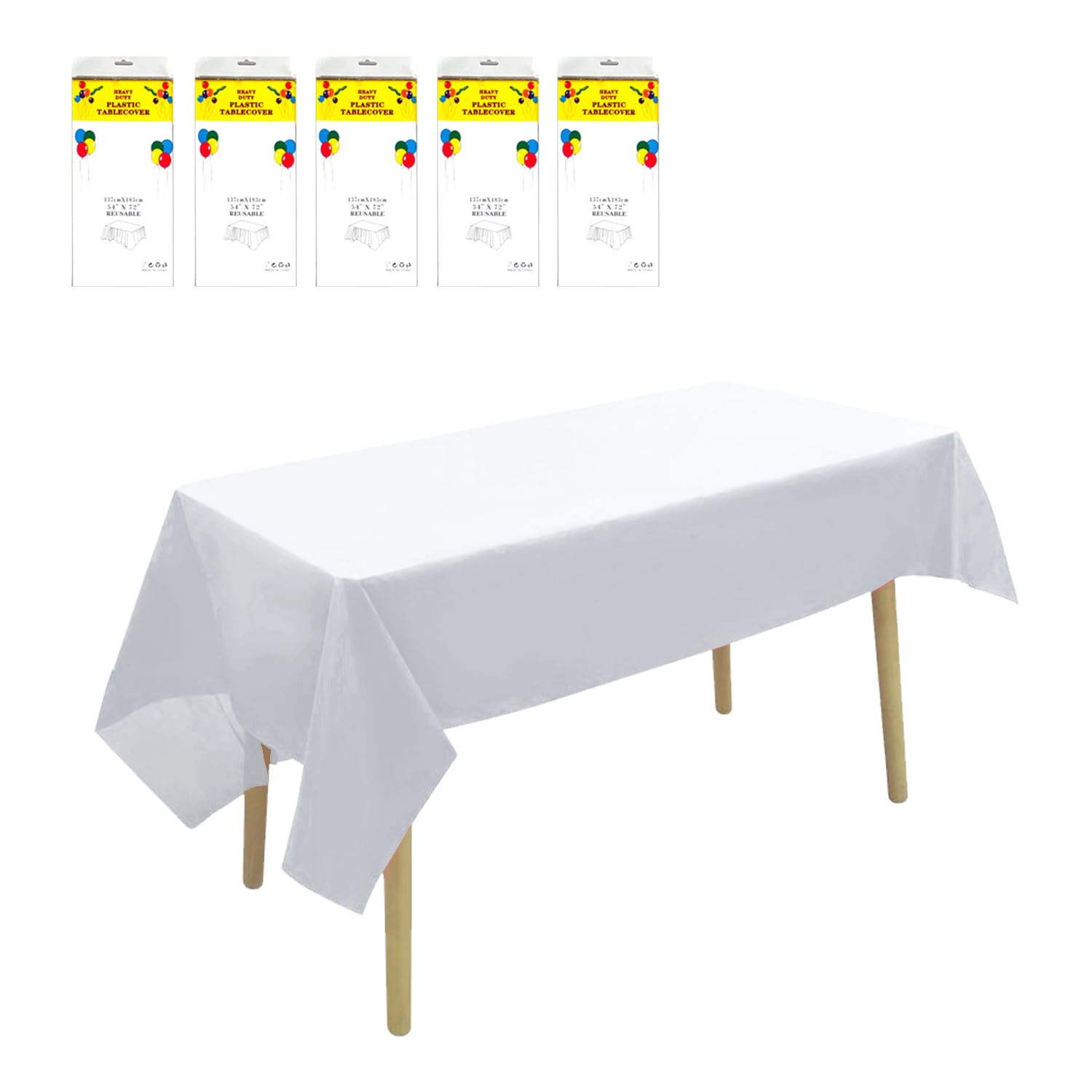 Amazon｜テーブルクロス 使い捨て 6枚 137*183cm 高耐久性 長方形