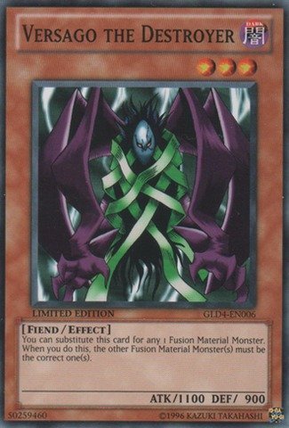 Yu-Gi-Oh! - Versago The Destroyer (GLD4-EN006) - Gold Series 4: Pyramids Edition - Limited Edition - Common
