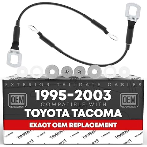 TRUBUILT1 Tailgate Support Cables for 1995-2004 Tacoma Cover
