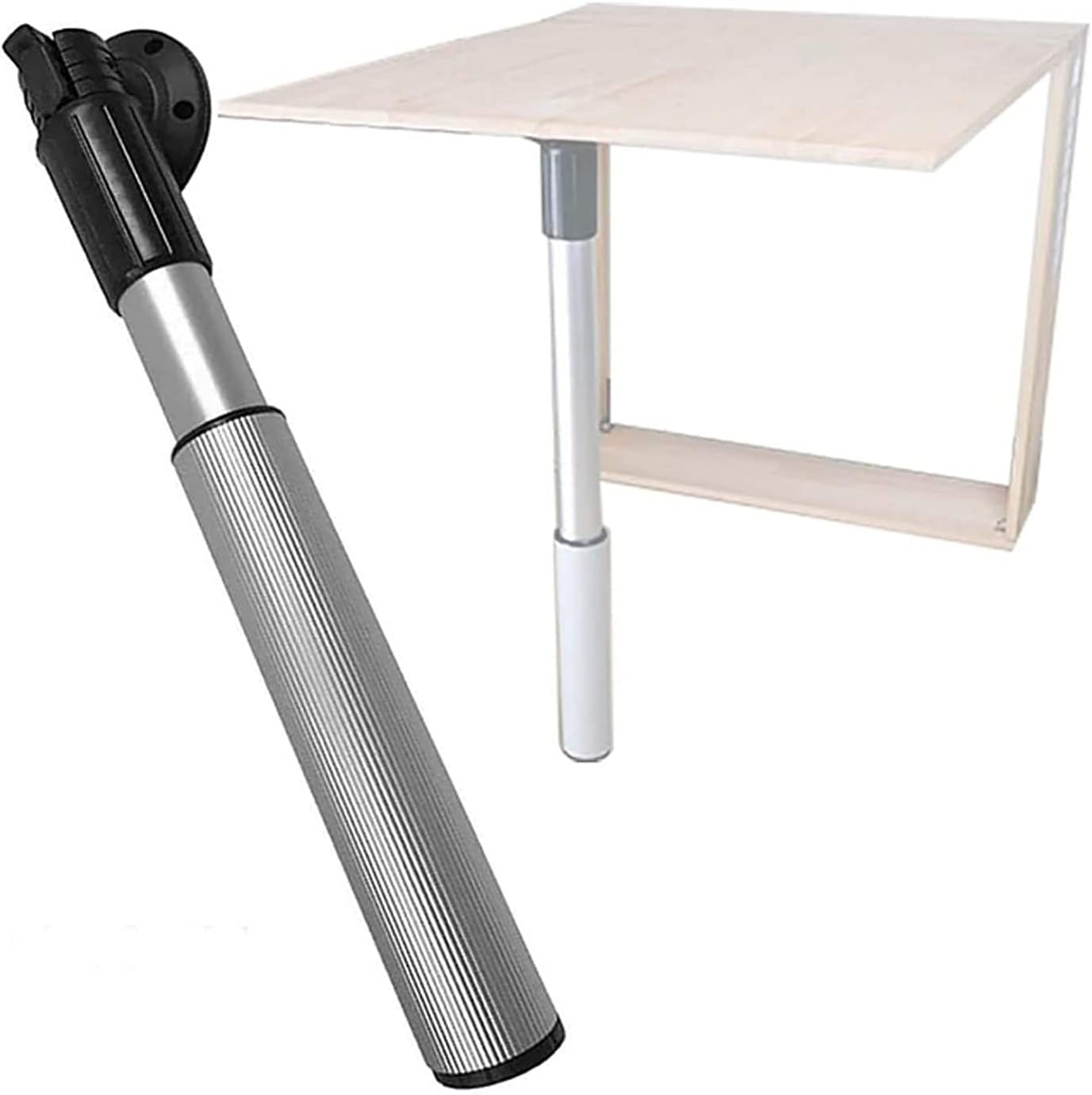 Gamba Tavolo Regolabile In Alluminio | Pieghevole E Telescopica, Altezza 590-775mm - Per Camper, Casa, Balcone - Foto 4