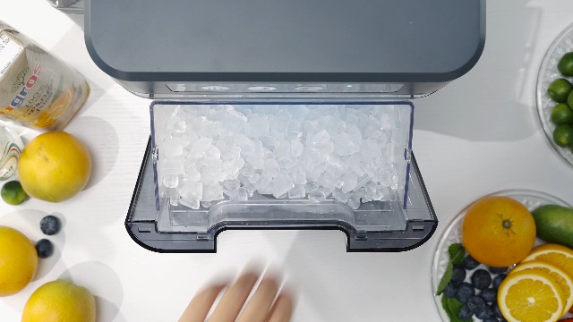 Image of Ice Makers Countertop, 44Lbs /24H Nugget Ice Maker with 0.8 Gallon Water Tank, Ice Ready in 5min, Self-Cleaning Countertop Ice Makers, Soft Chewable Pellet Ice Machine for Home, Kitchen, RV, Camping