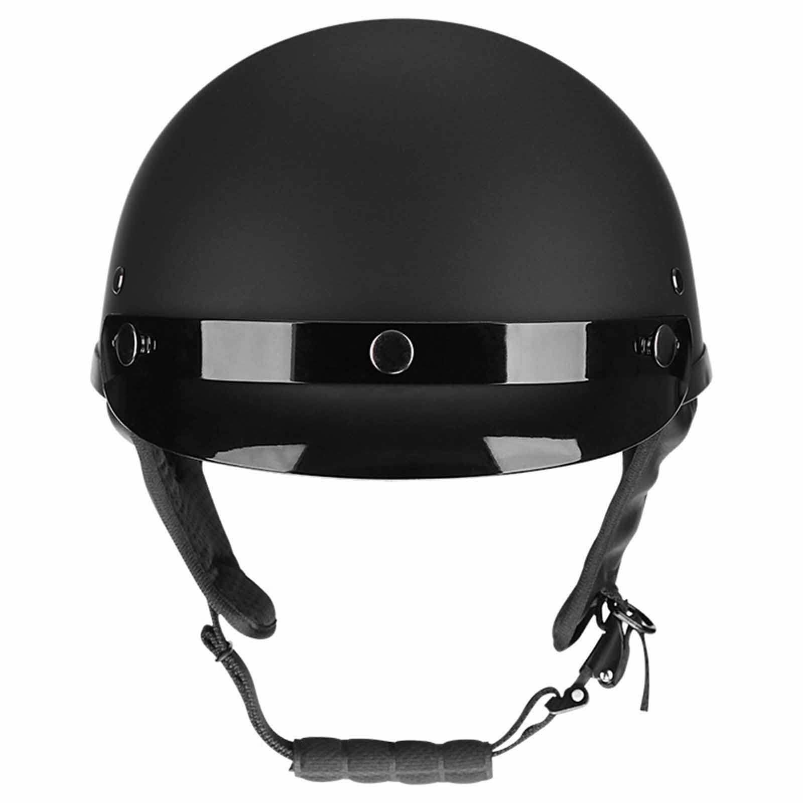 Halbschalenhelm Halbhelme Motorradhelm mit ECE Zugelassen Brain-Cap Retro Halbschale Roller-Helm Scooter-Helm Jet-Helm Mofa-Helm für Erwachsene Herren Damen