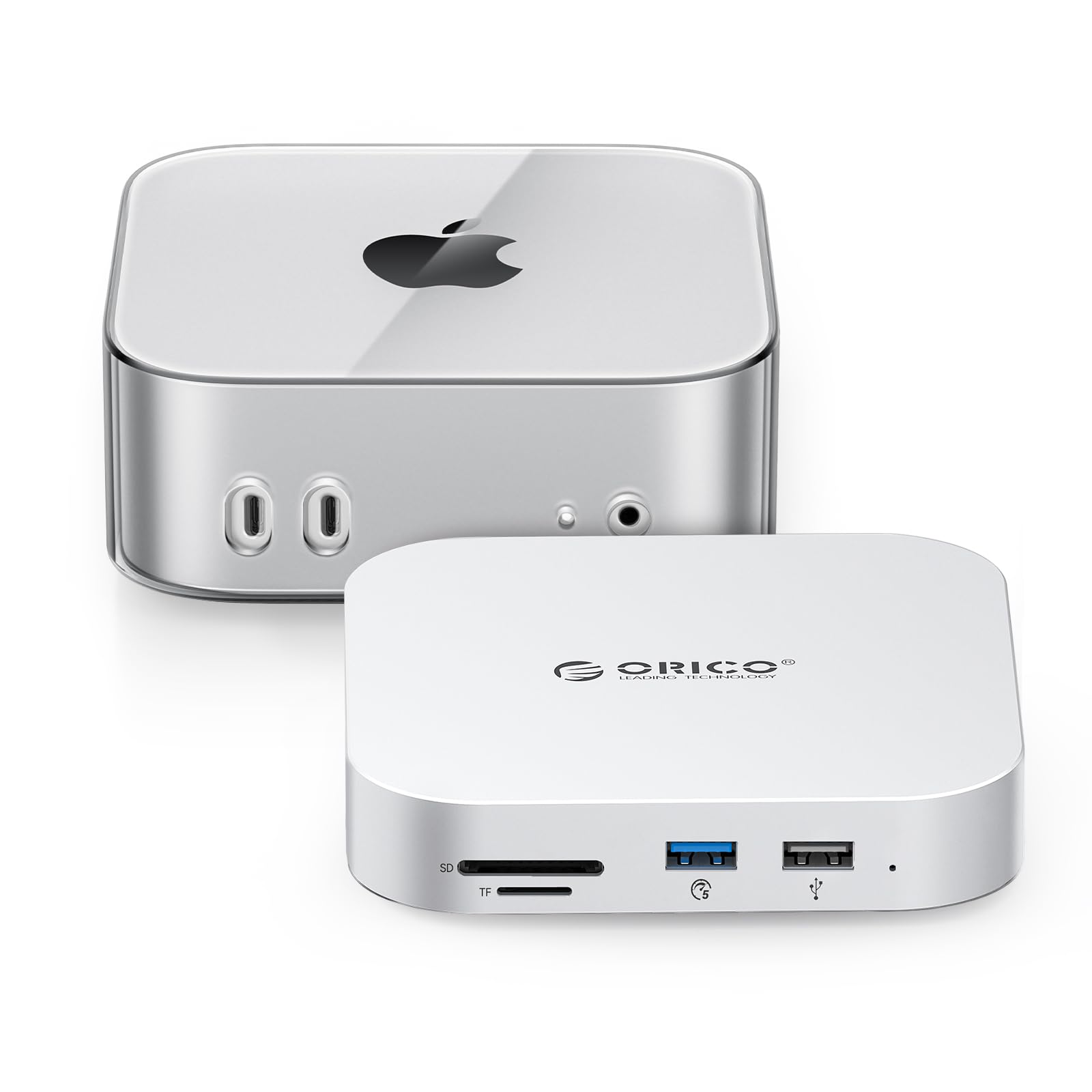 秀之 Mac mini 2024 + ORICO MiniLink Amazon.com: ORICO MiniLink Mac mini M4 Dock & Stand, 2 × 10Gbps