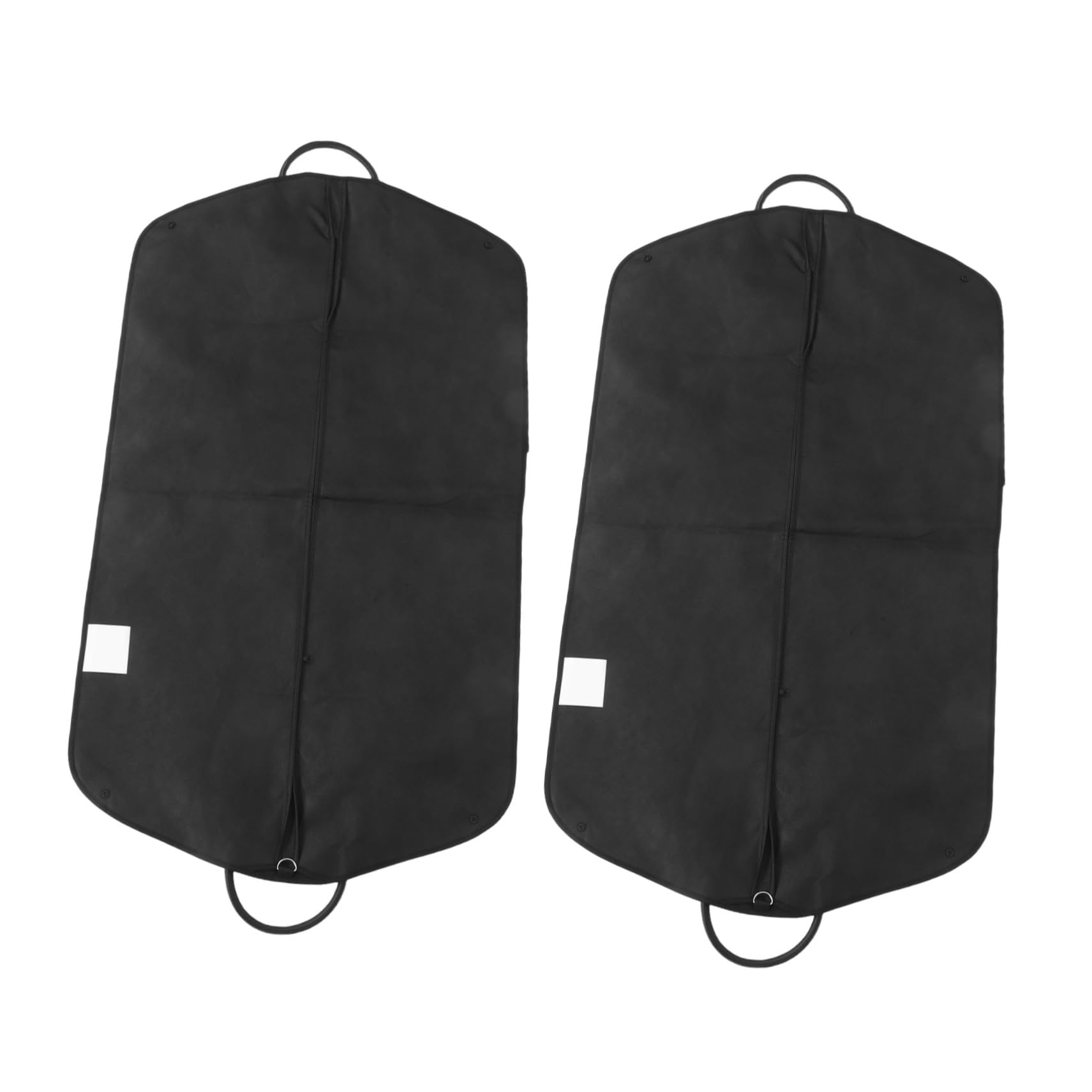 Funda para Traje Negra 2 Piezas de Tela No Tejida Antipolvo | Asas, Cierre de Cremallera, para Viajes de Negocio y Oficina, Acabado Elegante y Minimalista