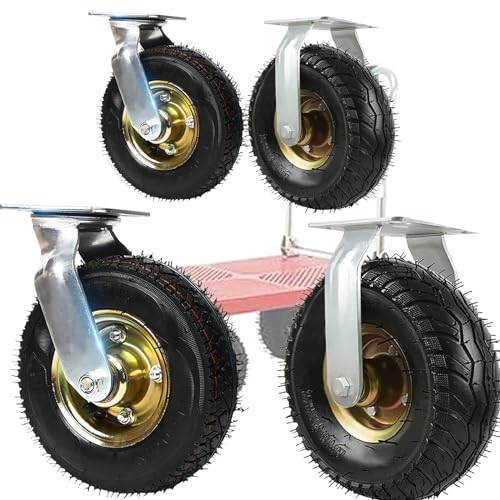 Heavy Duty Industrial Casters, Mute Castors, 2 Swivel Caster...