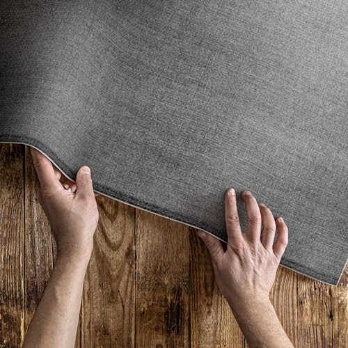 Tapis d'extérieur 60x90 cm imperméable en PVC effet pierre élégante - 5
