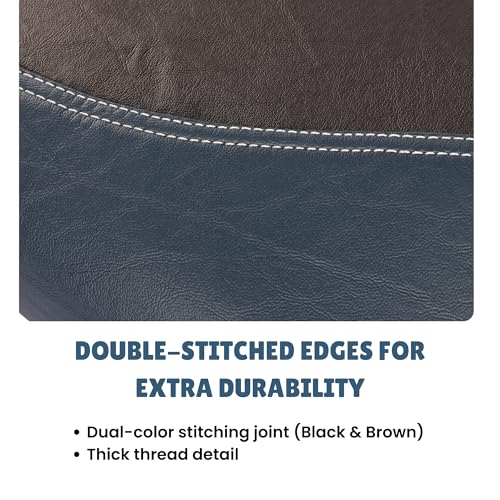 Image of Favourite Auto Accessories Dual Coloured Seat Cover with Pro Leather Finish for Ola S1, Ola S1 Pro, Ola S1 Air, Ola S1 X+ (Blue & Black)