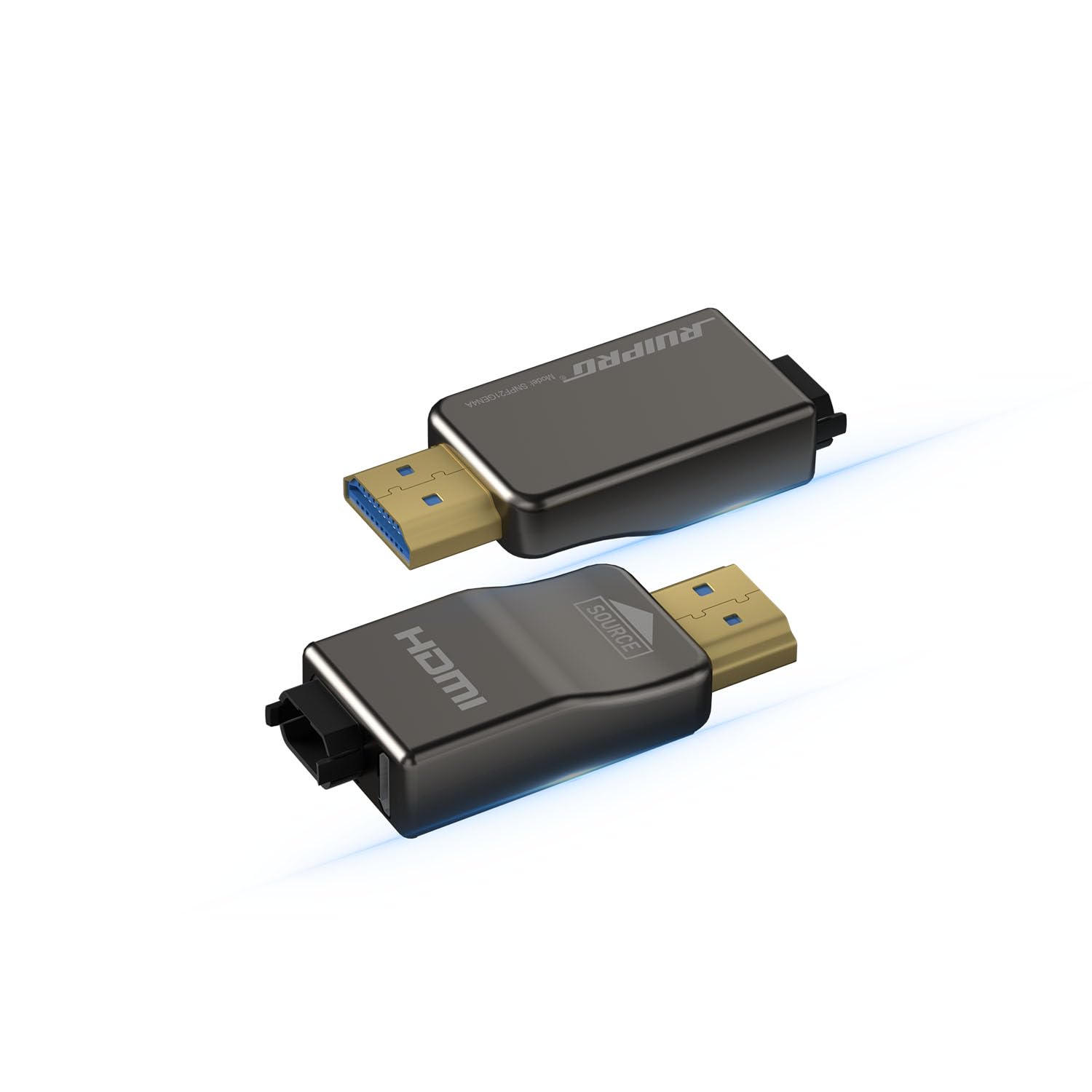 RUIPRO 8K DP zu HDMI 2.1 Glasfaser Modul, abnehmbar, 4K@144Hz | Austauschbares Moduldesign, kein kompletter Kabelwechsel nötig, einfache Wartung und flexible Erweiterungen