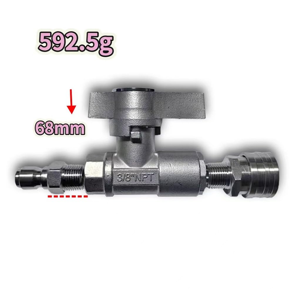 Hochdruck-Kugelhahn, 3/8 Zoll, 5000 PSI, Schnellanschlussarmatur