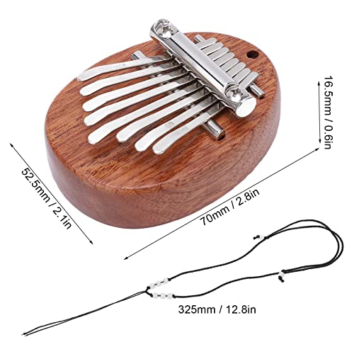 Mini Thumb Piano, Mini Kalimba Portable met Sling voor Performance - Afbeelding 7