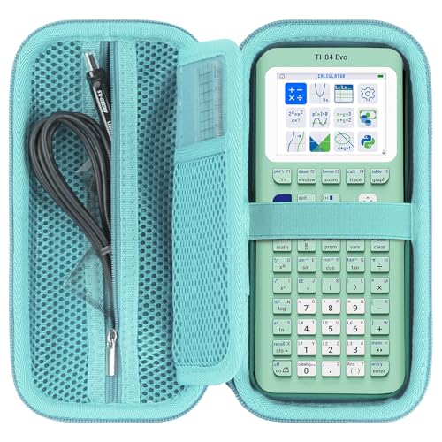 RIYADAone Hard Case Replacement for Texas Instruments TI-84 Plus CE/TI-84 Plus/TI-84 Evo/TI-Nspire CX II CAS/TI-Nspire CX II/TI-83 Plus/TI-89/TI-85/TI-86 Color Graphing Calculator (Mint Green Case)