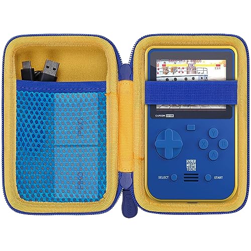Aenllosi pour Blaze Neo Geo/Technos/Atari/Taito/Capcom Super Pocket Console de Jeu Portable Étui de Rangement Rigide Protecteur, Jaune, étui Seul