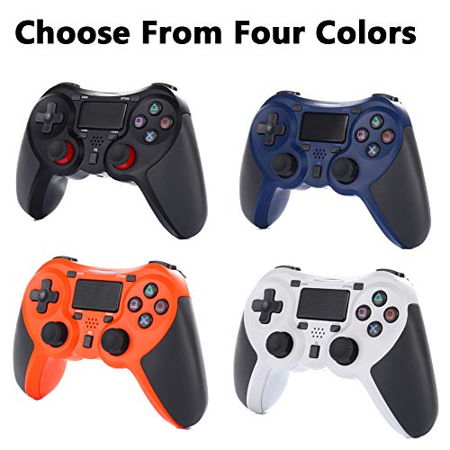 Wireless Bluetooth Gamepads Controller for ps4/ps4 pro with Touchpad Function,Game Joystick with Dual Shock Vibration and Trigger Buttons for Playstation 4 Windows System (Black)