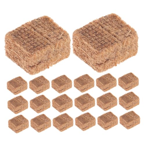 Mipcase Camping Blocks 20pcs Outdoor Fire Starters Ignition Tablets for BBQ Pit Safe
