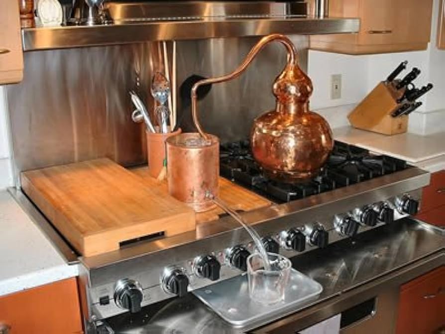 Amazon.co.jp: 銅製蒸留器 アランビック 3.0L プレミアム溶接タイプ