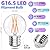 GvvooHome G16.5 LED Bulb Dimmable, 6W, 60 watt Equivalent, 2700K Warm White E26 Globe Bulb, Round Edison Bulbs for Ceiling Fan, Pendant, Chandeliers, 90+CRI 600LM, 6 Pack