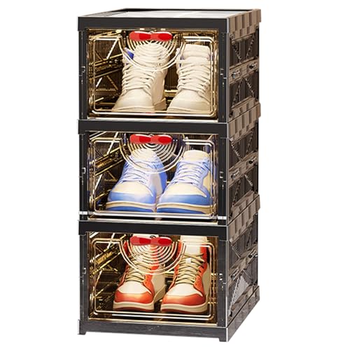 Boîte de rangement pliante à chaussures compacte pour libérer les sols encombrés - 7