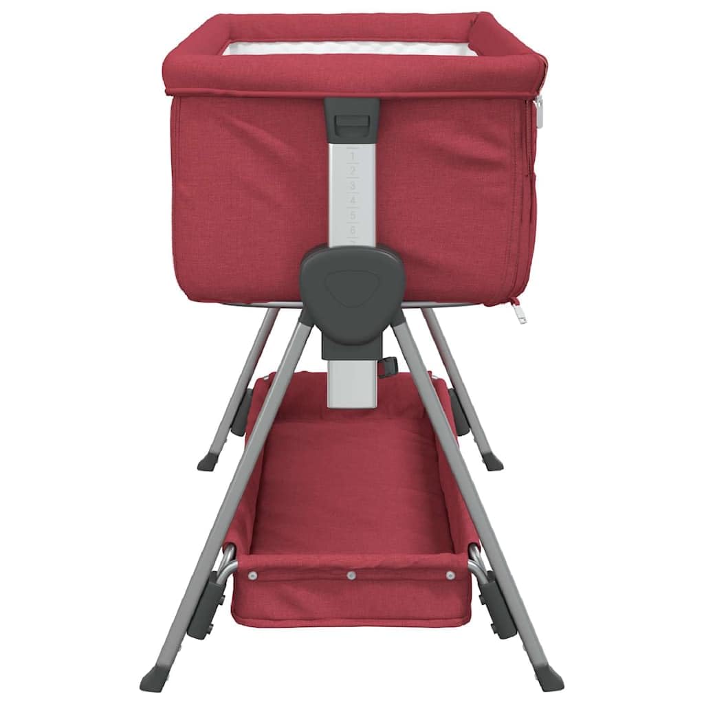 Lettino per bambini con materasso, per camera dei genitori, rosso