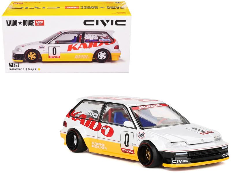 Amazon.com: 1/64 Mini GT x Kaido House Collectibles Civic EF V1