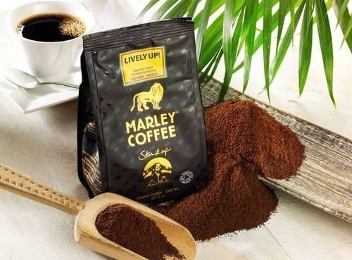 (8 PACK) - Marley Lively Up Espresso Roast Whole Bean Coffee| 227 g |8 PACK - SUPER SAVER - SAVE MONEY