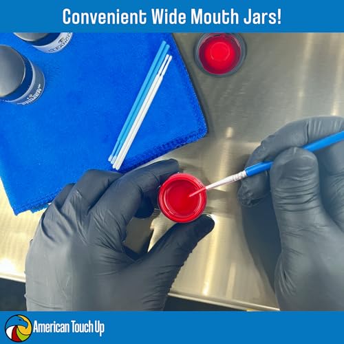 American Touch Up Paint Exact Match Compatible with Hyundai RK Ebony Black - Paint Jar, Basic