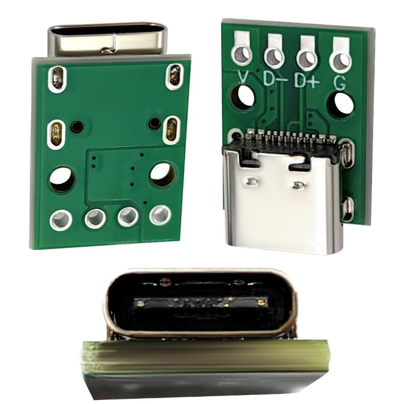 Placa DIY conector USB 3.1 tipo C 10 piezas miniatura 6