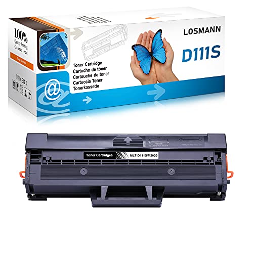 LOSMANN 1x Toner Compatible para Samsung MLT D111S D111L para Samsung Xpress M2020 M2020W M2021 M2021W M2022 M2022W M2026 M2026W M2070 M2070FW M2070W M2071FH M2071FW M2071HW M2071W M2078 M2078F
