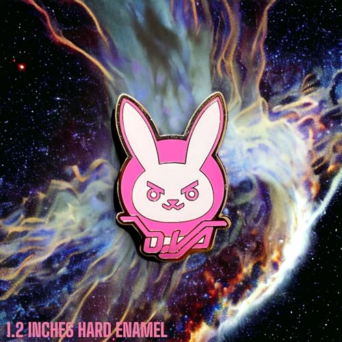 Image of Overwatch Pin Overwatch 2 D.Va Pin DIva Bunny Pin Overwatch merch Gaming Pin Anime Enamel Pin Gaming Enamel Pin Gift for Gamers