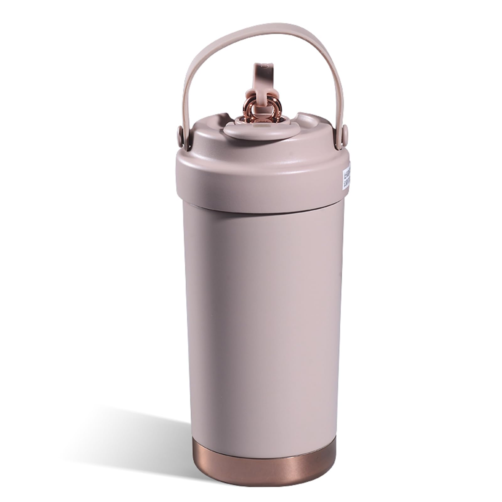 Tsophreniq Women's Mellow Coffee Ceramic Coated Insulated Stainless Steel Coffee Mug 500Ml Spill Proof Straw Cup For Cold Drink And Hot Beverages ' S Insulated Straw Cup