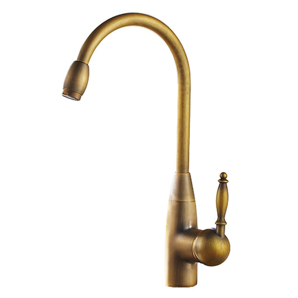 Robinet de cuisine rotatif 360 anti-fuite avec connexion unique facile à installer