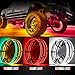 Beatto Adjustable 14-18inch 2-Rows Adjustable Wheel Ring Lights, RGBW Wheel Lights for Truck, LED Chases Dancing Color Rim Lights Fit for All Truck Pickup Car SUV Off-Road 4 Wheels Vehicle