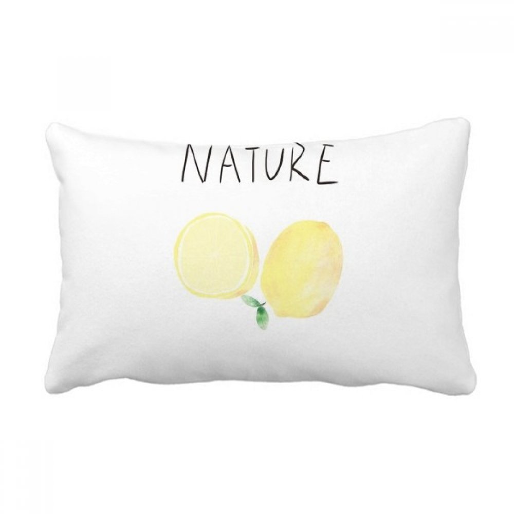 Coussin lombaire pour soulager le dos sur le canapé motif citron
