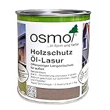 Osmo Holzschutz Öl-Lasur - 0,75 l (701 Farblos), Grundierung und Lasur in einem Anstrich, Wirkt wasserabweisend und ist äußerst wetterund UV-beständig