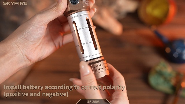 Image of SKYFIRE 2503 LED Rechargeable Flashlights with Lightsaber, 3000 High Lumens Waterproof Zoomable Powerful Bright Flash Light for Home, Outdoor, Flash Saber Fans and Night Adventures with Ignition Lens