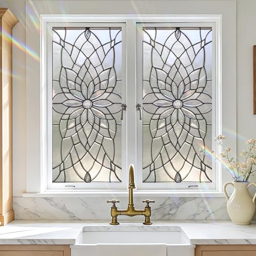 Window Privacy Film Static Cling 17.5 x 39.3 pulgadas miniatura 2
