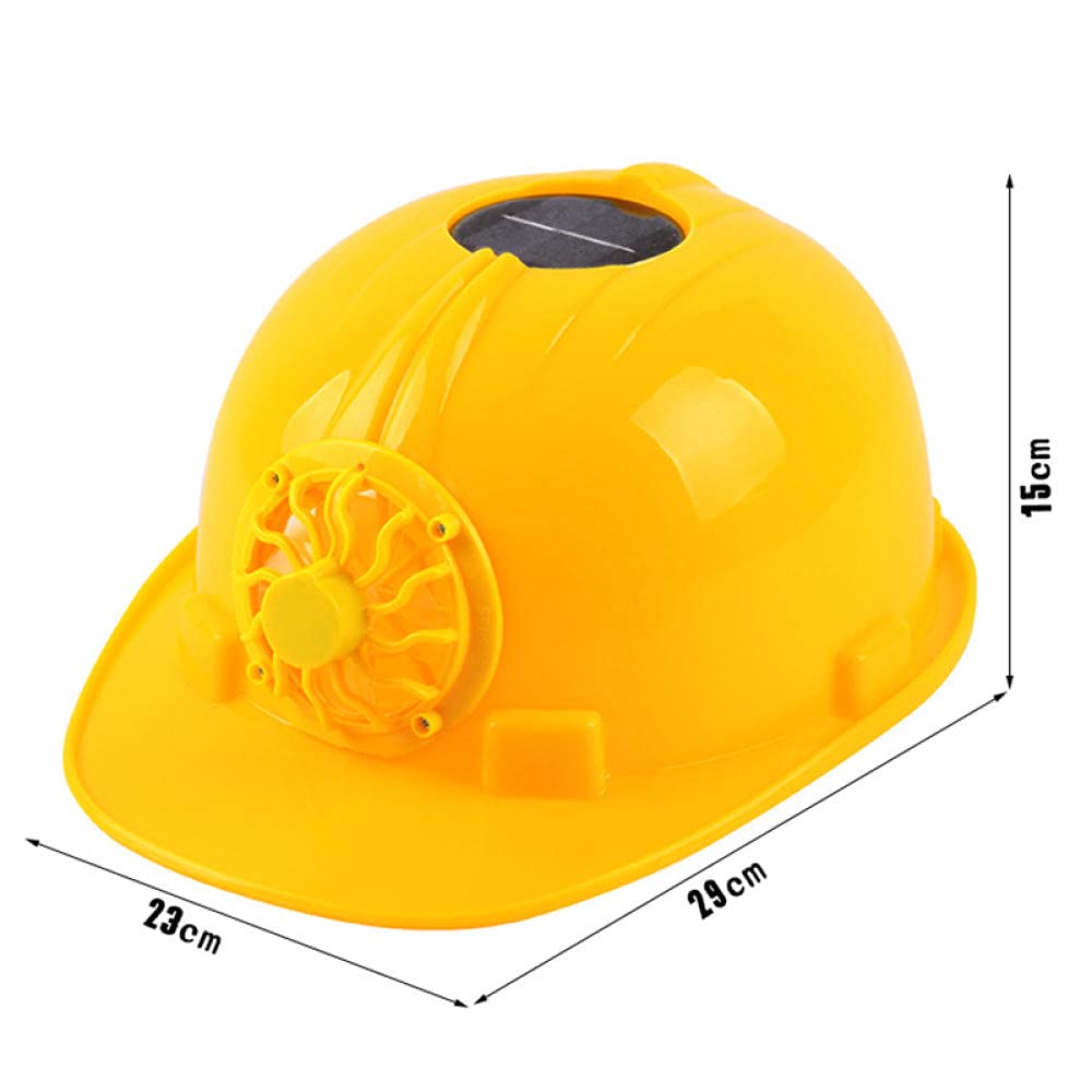 Solar Power Fan Helm Engineering Kappe Durable Schutzsicherheit Harthut Einstellbare Sommerkühlhelm Für Arbeiter-Rot