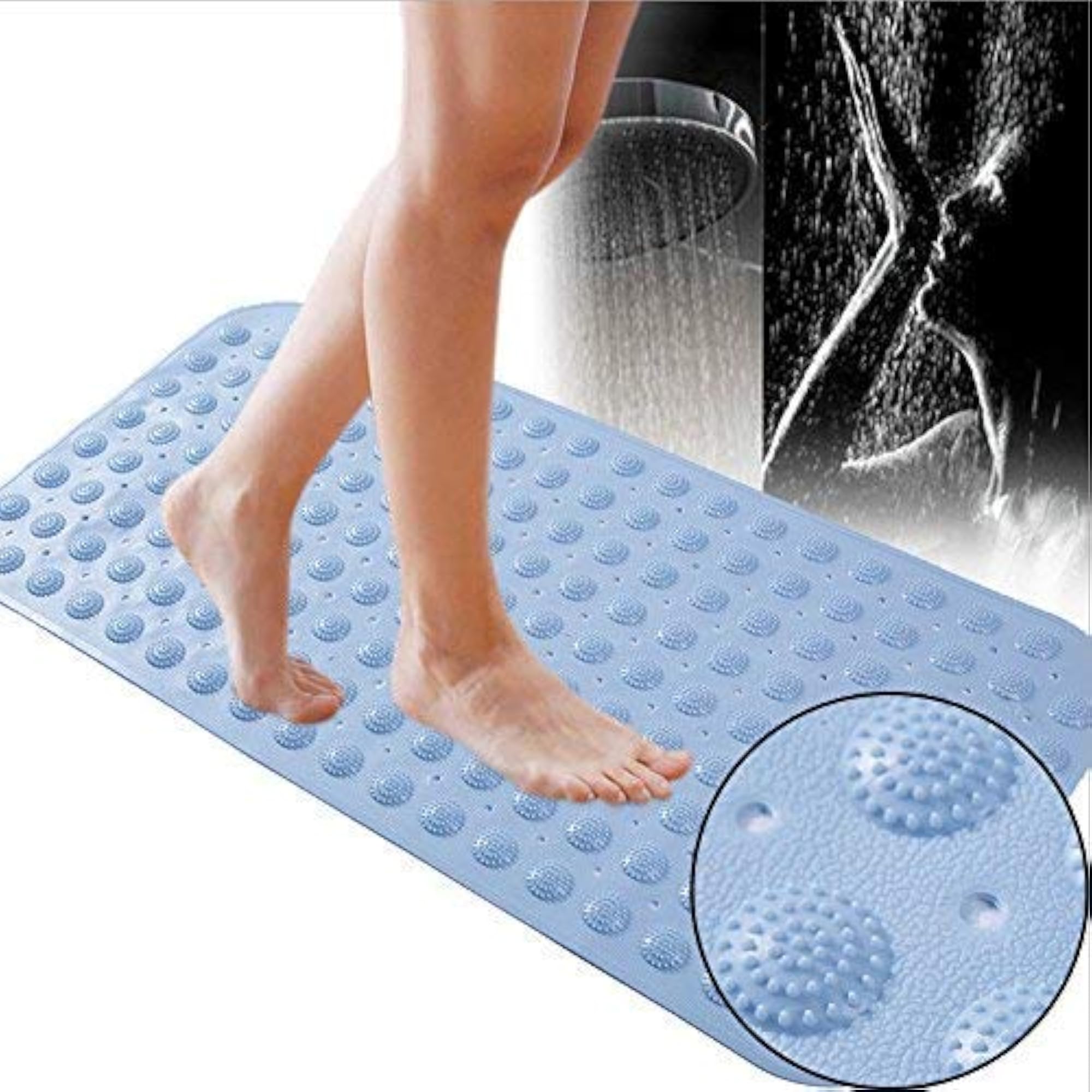 Non-Slip Bathroom Shower Mat with Suction Cups