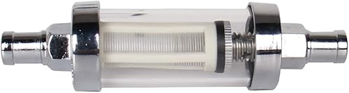 Miniatura 5 de CarBole 9748 - Filtro universal de bomba de combustible de entradasalida de 38 pulgadas, visión transparente, cristal, 5 unidades