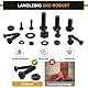 VIGRUE 520PCS Schrauben und Muttern Set, Kohlenstoffstahl Schwarz Metrische Schrauben set, M3 M4 M5 M6 Innensechskant Gewindeschrauben set,Maschinenschrauben Schrauben sortiment