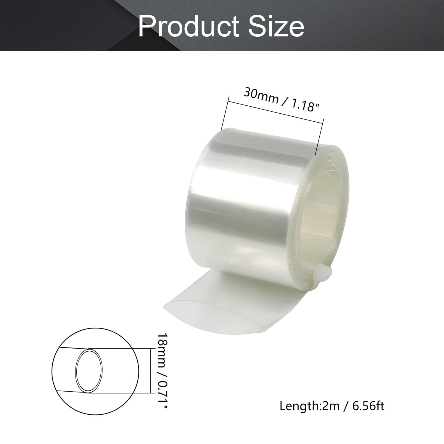 Gaine Thermorétractable RS PRO, Diam. 6.4mm, Long. 1.2m, Rétreint 3:1, Noir | RS