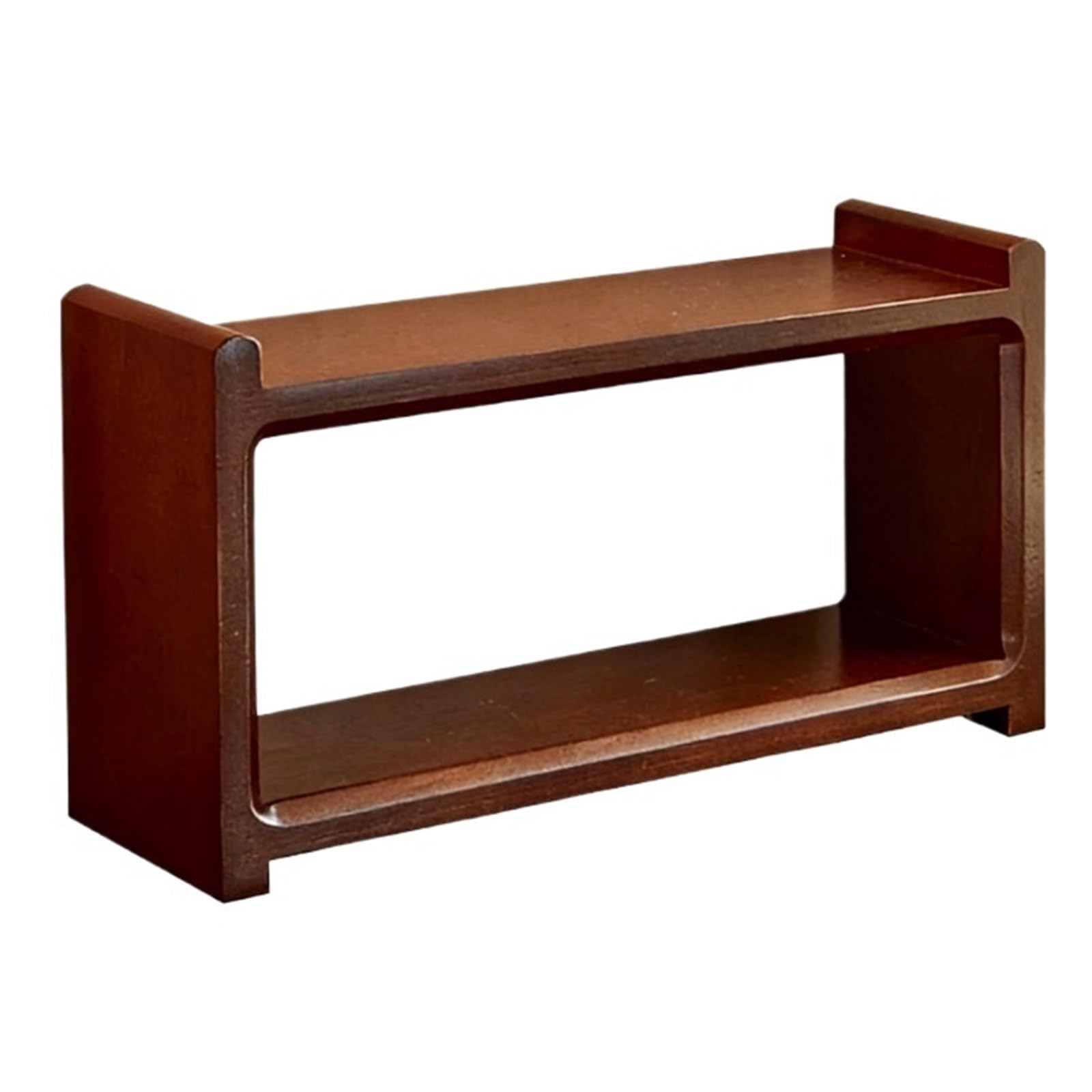Cfy652 One Color In-Vehicle Walnut Colored Solid Wood Double-Layer Coffee Cup Storage Used Holder Adjustment