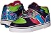 Heelys Boys' Tornado x2 Sneaker, Purple/Neon/Multi, 4 M US Little Kid