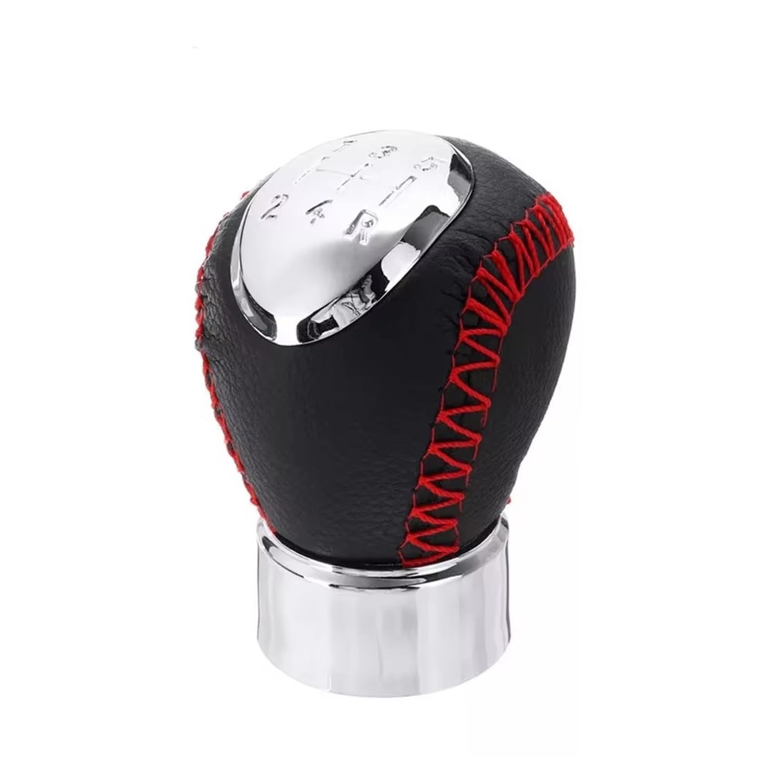 Hguvsjd Red Stitch 5-Speed Car Shift Gear Knob For Mazda 3 Bk 5 Cr 6 For Gg/Gy For Mpv For Premacy Cp 323/323F Bj 626 Gear Shifter Stick Pen Speed Mt Shift Knob Transmission Shifter Lever(Red Stitch 5-Speed)