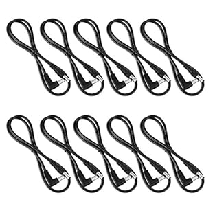 Replacement cables for your pedal power supplies. 10 x 23.6" (60CM) and all the cables are made with 21AWG high quality copper wire. Male to male, one right angle and one straight jack. 5.5mm (outside diameter) x 2.1mm (inside diameter), negative in ...