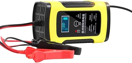 TOOGOO Enchufe De La UE 12V 6A Cargador De Bateria De Coche Motocicleta Cargador De Almacenamiento De Acido Plomo De Reparacion Inteligente Completamente Pantalla LCD Moto Inteligente TOOGOO Enchufe De La UE 12V 6A Cargador De Bateria De Coche Motocicleta Cargador De Almacenamiento De Acido Plomo De Reparacion Inteligente Completamente Pantalla LCD Moto Inteligente