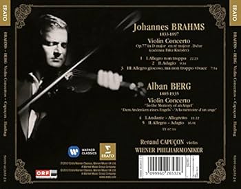 Brahms, Berg, Renaud Capuçon, Daniel Harding, Wiener