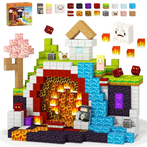 Titoclar Magnetic Blocks-100PCS Magnetic Building Blocks, Magnet Toys Kids Build Cubes, Upgraded Sensroy Toys & Games, Christmas Birthday Gifts for Boys & Girls Ages 3+